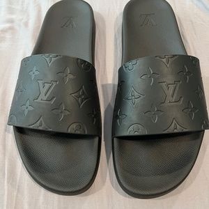 Authentic Louis Vuitton Size 11 Black Waterfront Mule